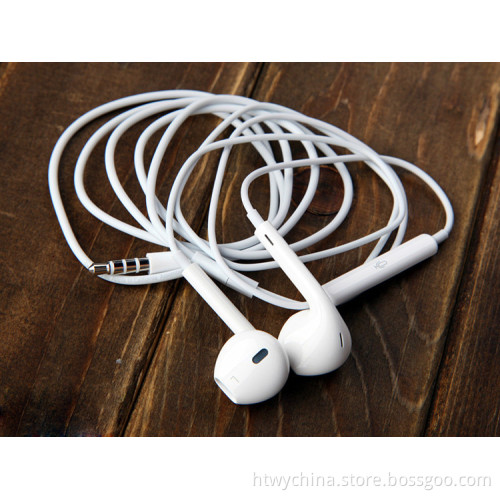 Earphone Headphone Earpods for Apple iPhone 5 5s with Mic Remote Volume Control Crystal Box Packing